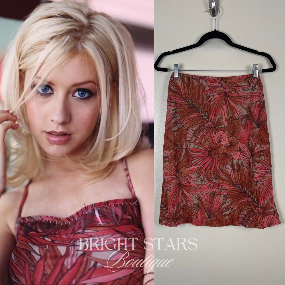 Rare Vintage Patterned Skirt ALT ASO Phoebe Buffay Friends Christina Aguilera - Picture 3 of 6